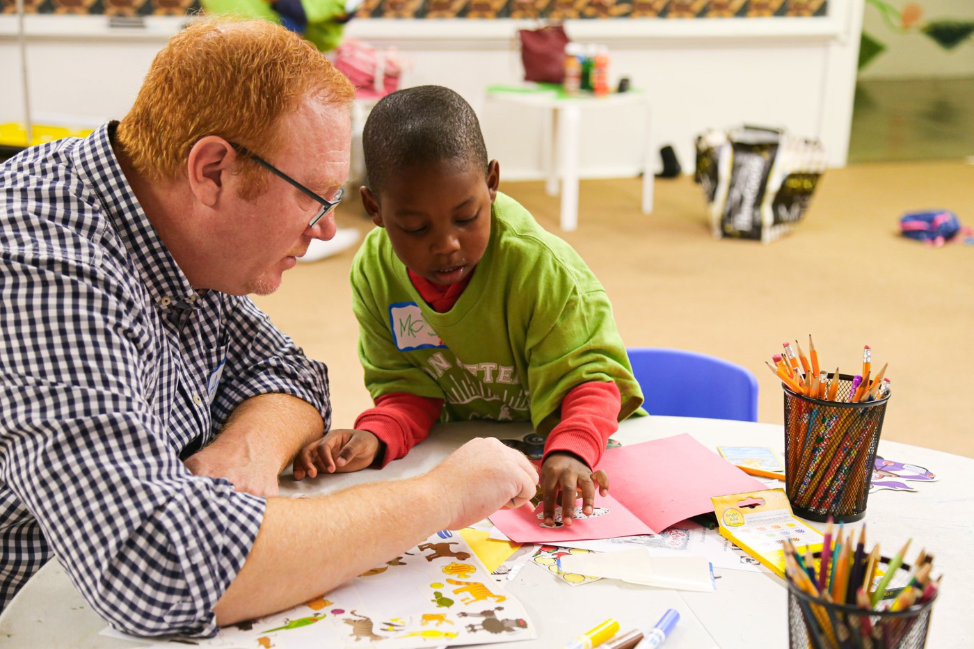 The program links children to adults that will read and do creative activities with children.