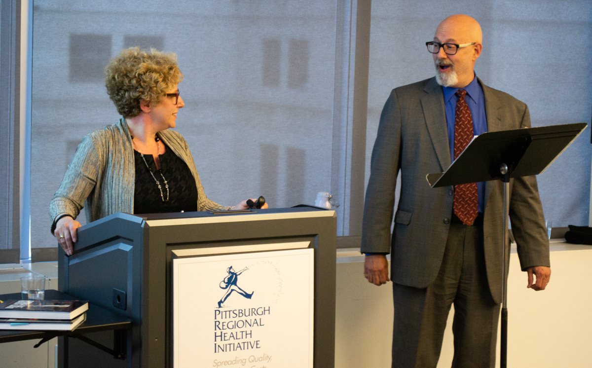 Nancy Zionts, COO and Chief Program Officer at JHF, and her husband, Leon Zionts, at the PRHI 20th Anniversary Celebration on June 19, 2018.