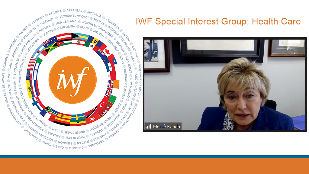 Dr. Mercè Boada presents during the IWF Special Interest Group meeting.